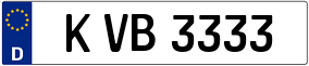 Trailer License Plate